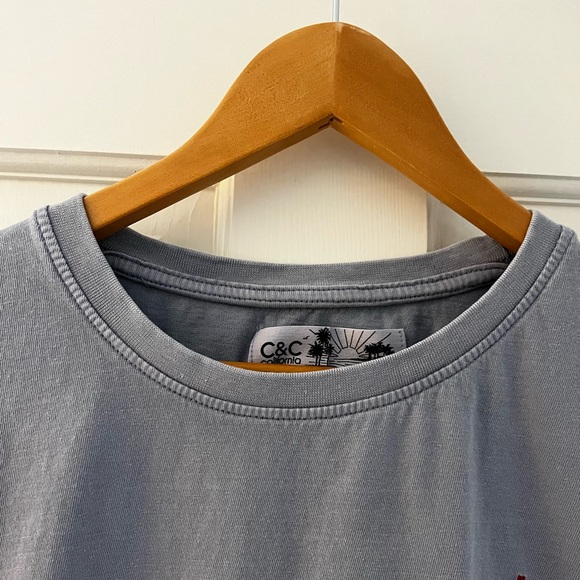 C&C California Women’s Kris Cropped Cotton Tee, X-Large, Forever Blue - Picture 8 of 11